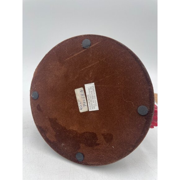 Red Cardinal Figurine On Snowy Pinecone Base Greenery Accents Hand-Painted - Picture 7 of 7